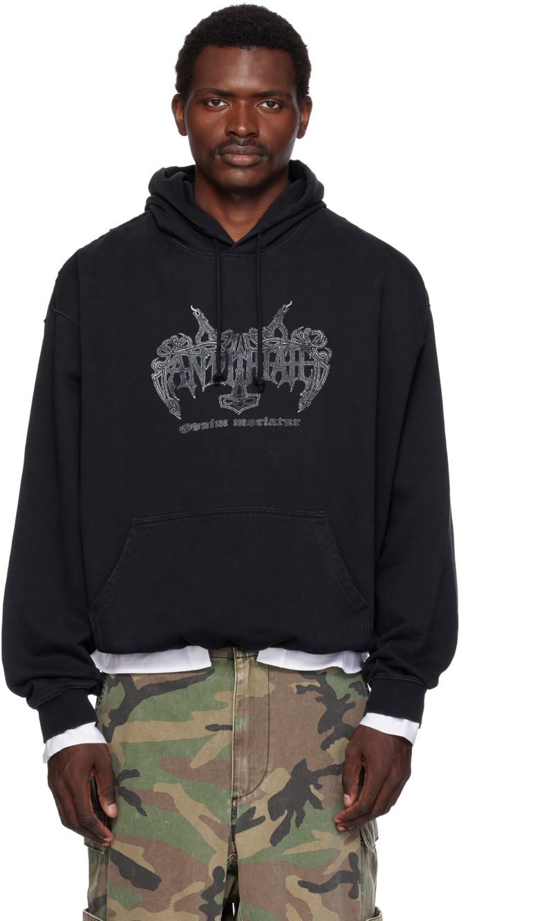 Black Antihate Hoodie 262669M202010