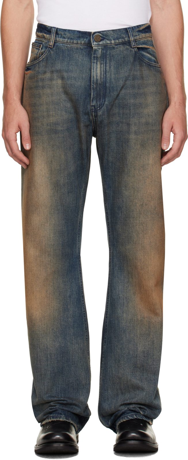 Blue O-Leg Jeans 262669M186005