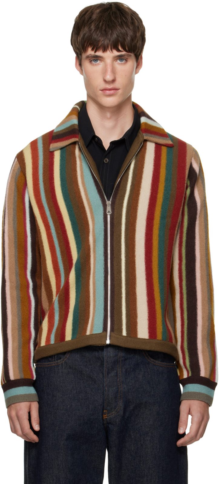 Paul Smith Multicolor Zip Thru Sweater 262260M200000