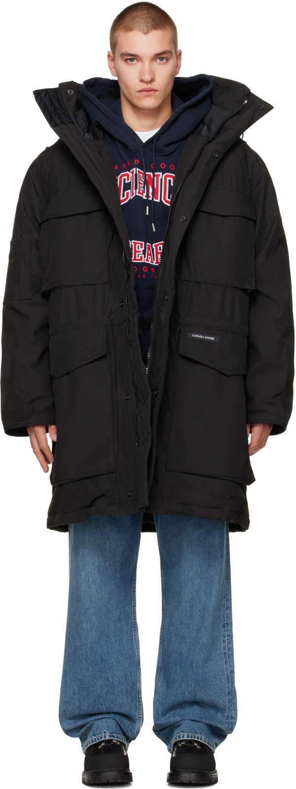 Black Erie Down Parka 262014M178013