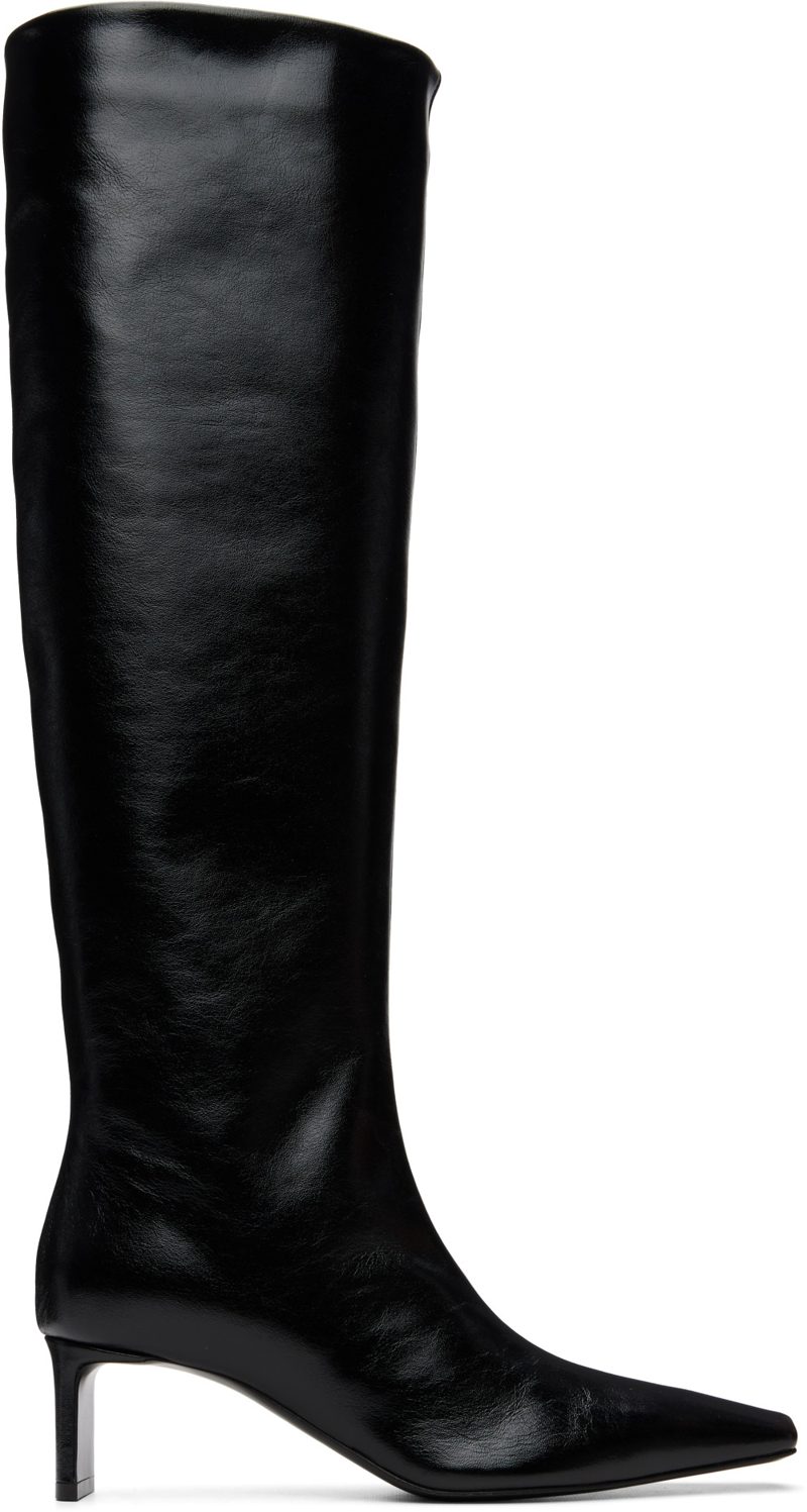 Black Ona Knee-High Boots 262914F115004