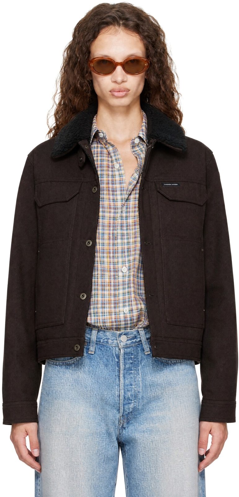 Brown Ash Lightweight Bomber Jacket 262014F063009