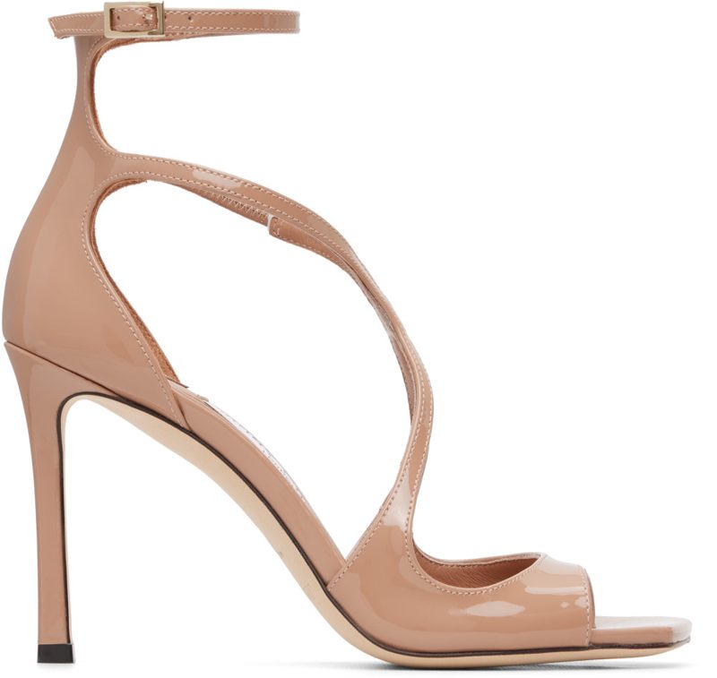 Beige Azia 95 Heeled Sandals 262528F125029