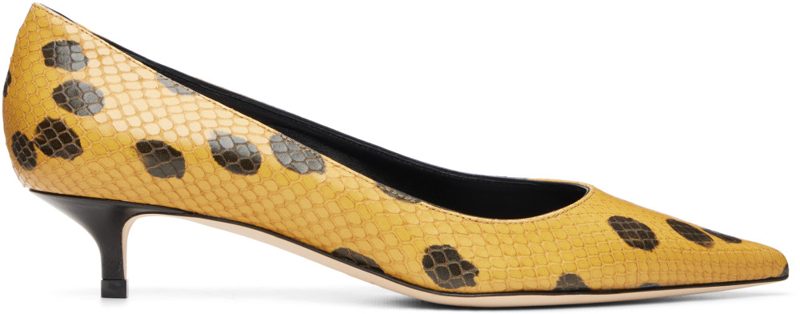 Brown & Beige Amelia 35 Spotty Heels 262528F122023