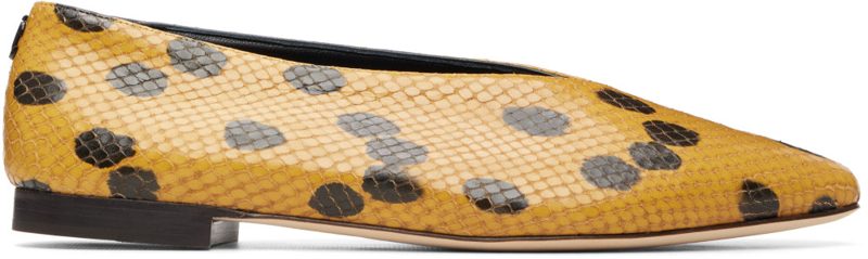 Brown & Beige Margot Ballerina Flats 262528F118004