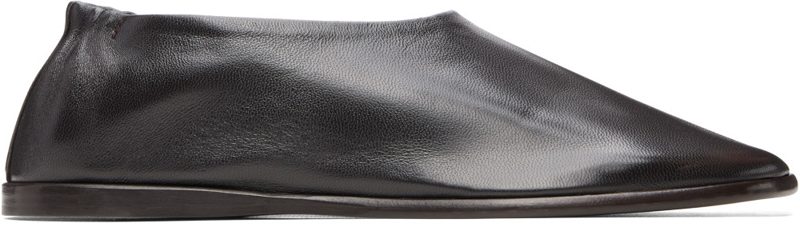 Brown Glove Slip-on Flats 262646F121000
