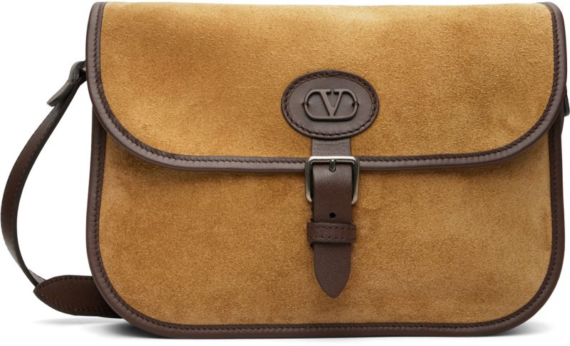 Garavani Tan Antibes Suede Crossbody Satchel Bag 262807M170001