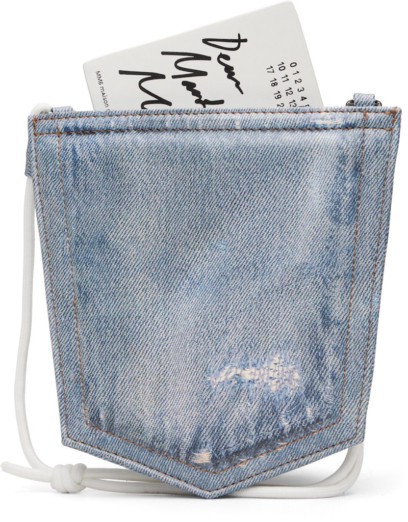 Blue Denim Pocket Pouch 261188F048018