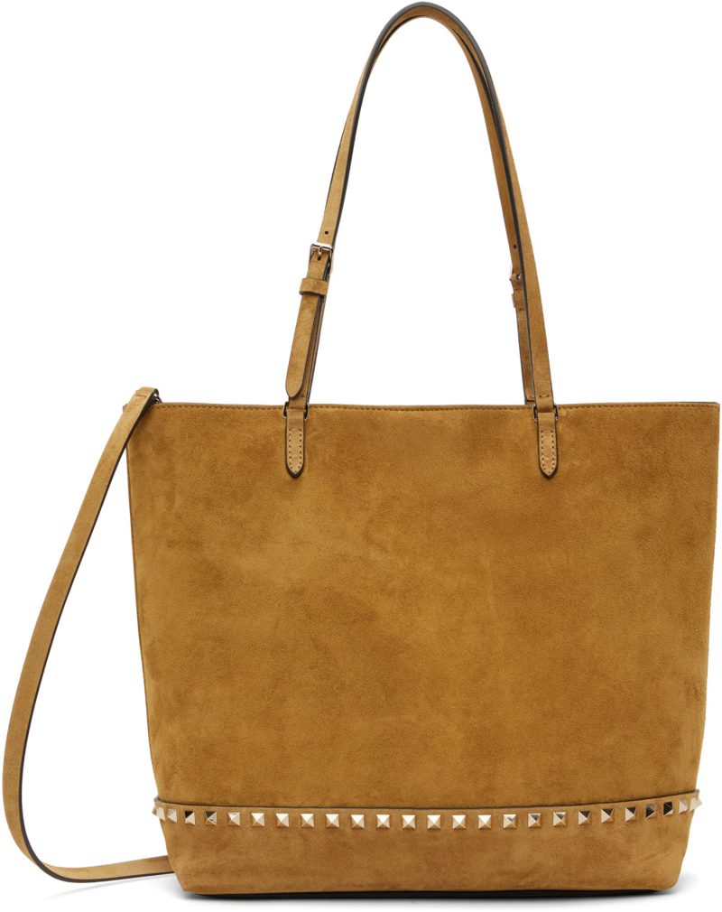 Garavani Tan Rockstud Medium Tote 262807F049008