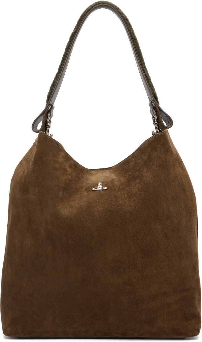 Khaki Lottie Large Shoulder Bag 262314F048100