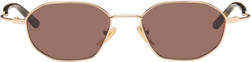Gold Geometric-Frame Sunglasses 262451F005056