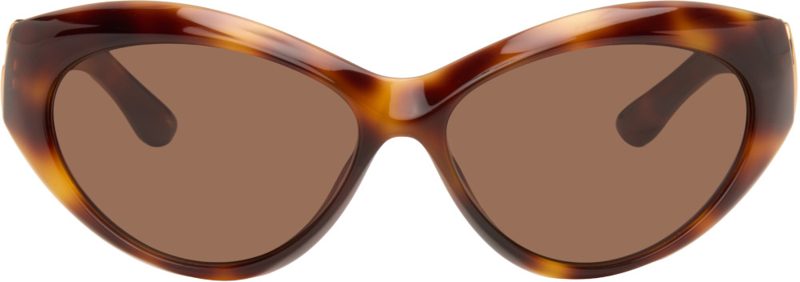 Brown Cat Eye Frame Sunglasses 262451F005048