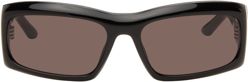 Black Rectangular Frame Sunglasses 262451F005042