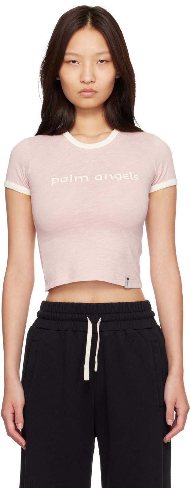 Pink Hollywood Slim T-shirt 262695F110003