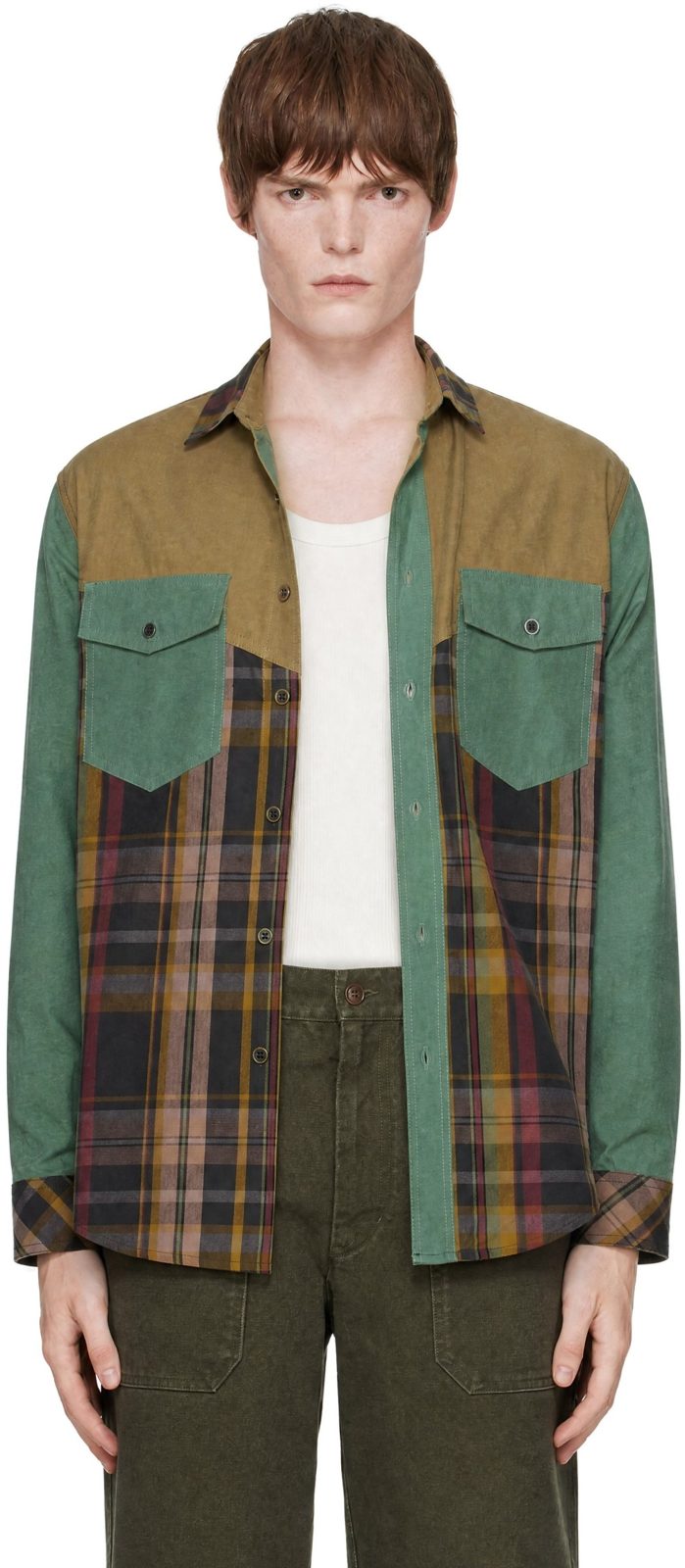Green & Brown Sacha Shirt 262600M192006