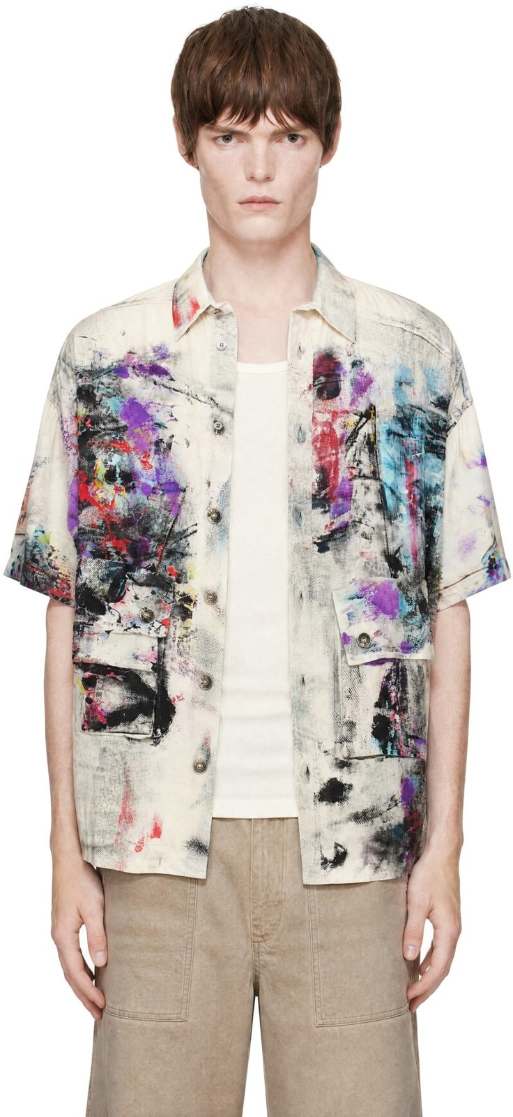 Multicolor Printed Shirt 252129M192022
