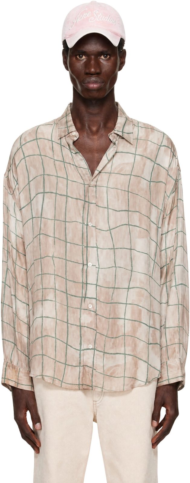 Pink Checkered Shirt 252129M192025