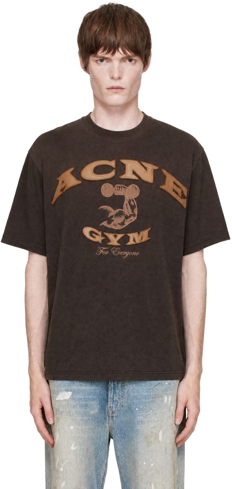 Brown Logo T-shirt 252129M213072