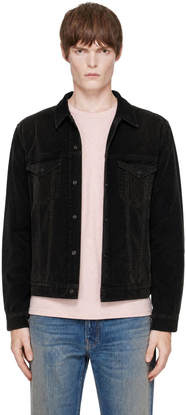 Brown Rye U Corduroy Jacket 252129M180002