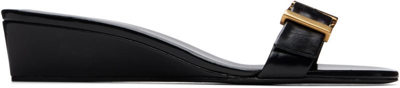 Black Manhattan Heeled Sandals 262914F125000