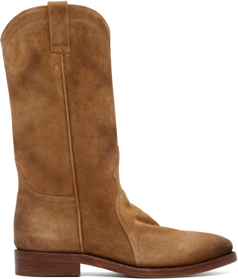 Tan Suede Boots 262249F114001