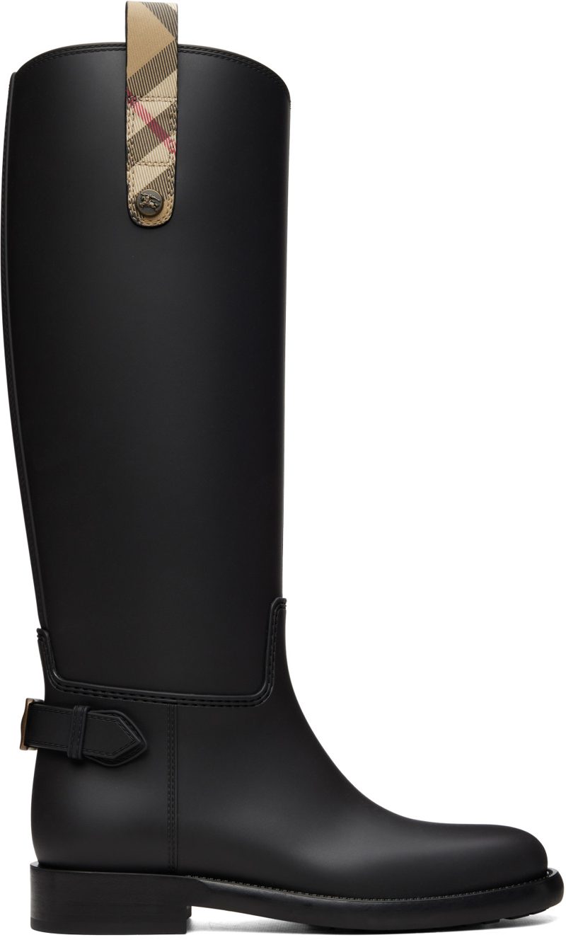 Black Cavalier Outdoor Boots 262376F115002