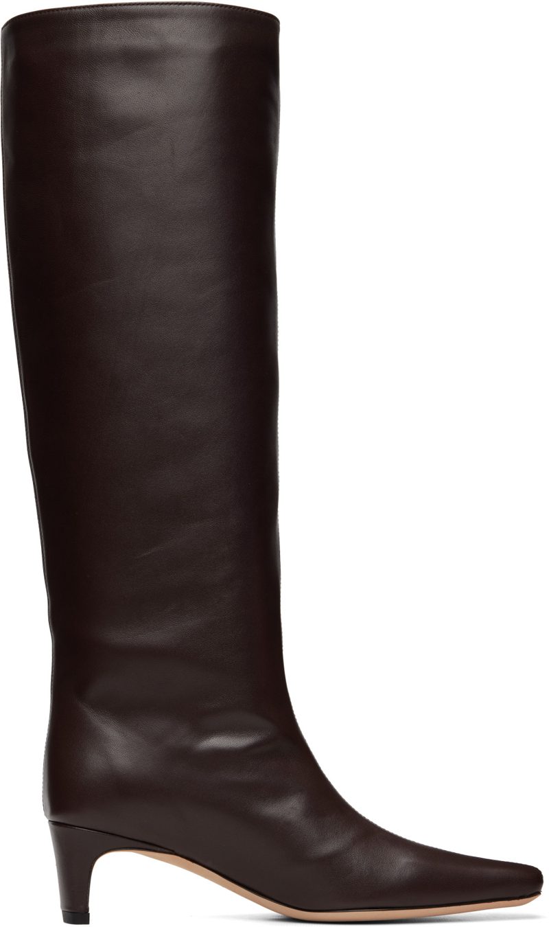 Staud Brown Wally Tall Boots 262386F115004