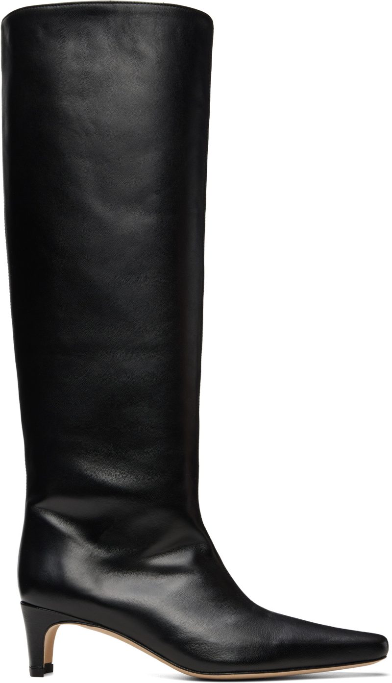 Staud Black Wally Tall Boots 262386F115000