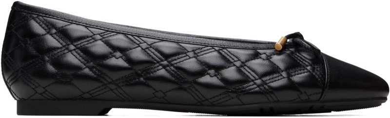 Black Highgate Ballerina Flats 262376F118002