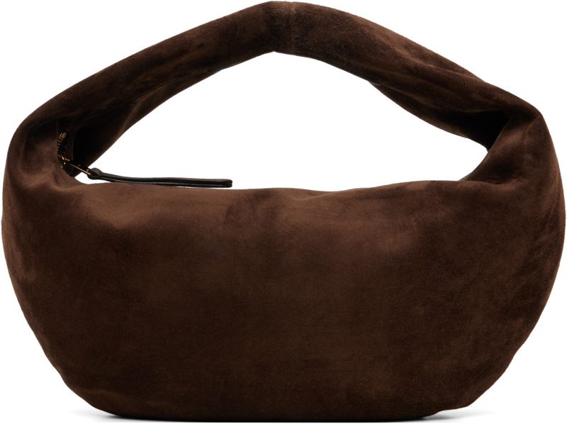 Brown Calf Suede Medium Olivia Bag 262914F048004