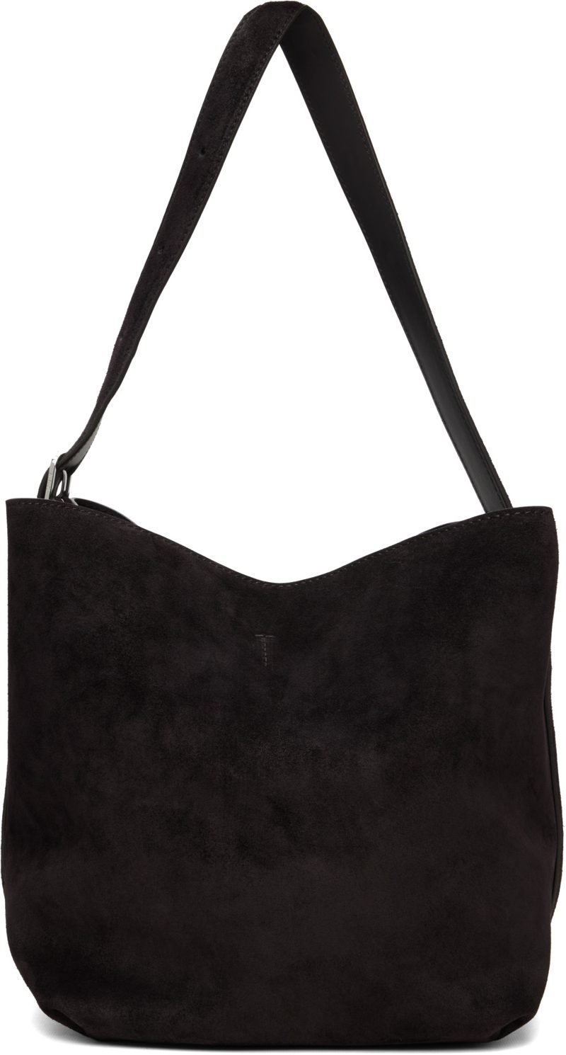 TOTEME Brown Medium Belted Suede Tote 262771F049016