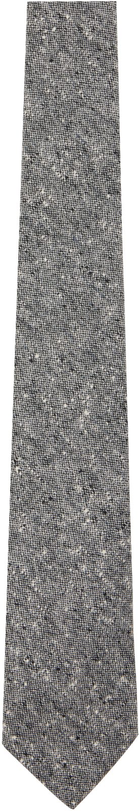 Paul Smith Gray Wool Donegal Tie 262260M158011