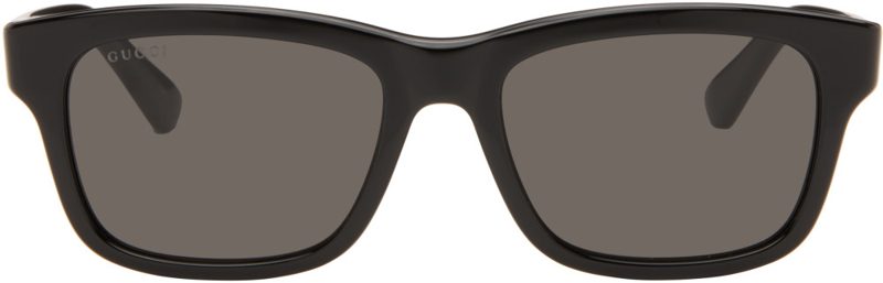 Black Rectangular-Frame Sunglasses 262451M134045