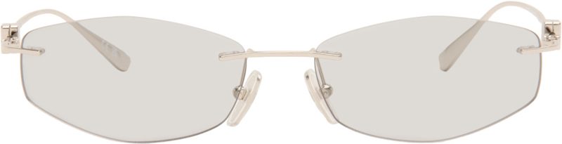 Silver Nano D-Frame Sunglasses 262342M134012