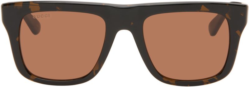 Brown Square Frame Sunglasses 262451M134044