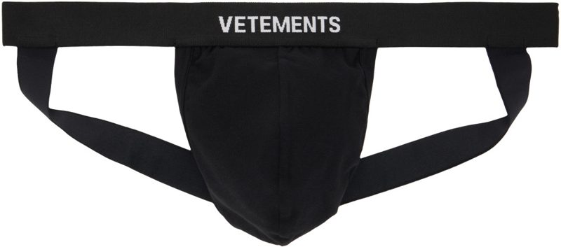 Black Logo Jockstrap 262669M217001
