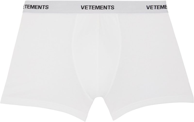 White Logo Boxer Briefs 262669M216004