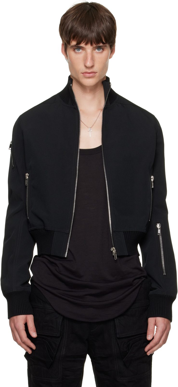 Black Tower Track Jacket 262232M175005