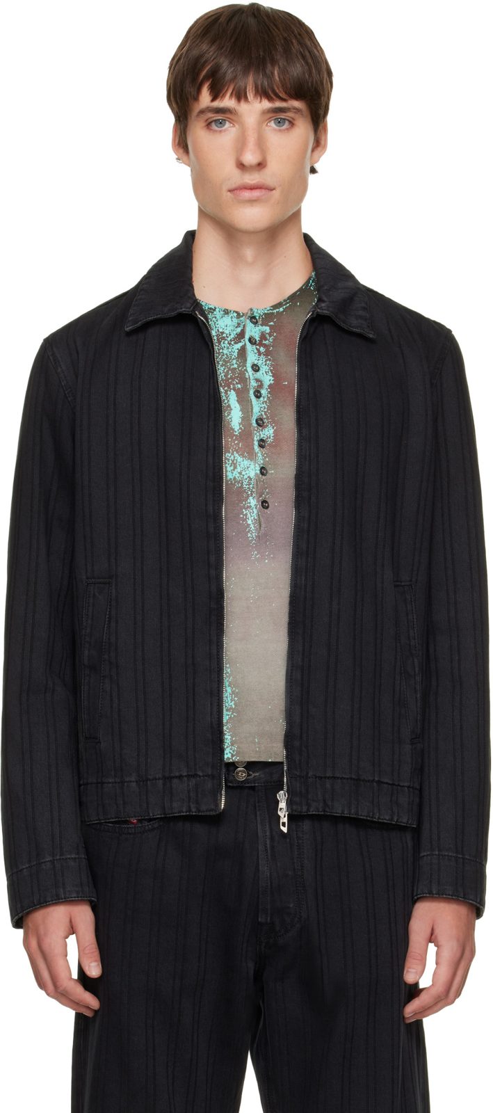 Black D-Rohe Denim Jacket 262001M177008