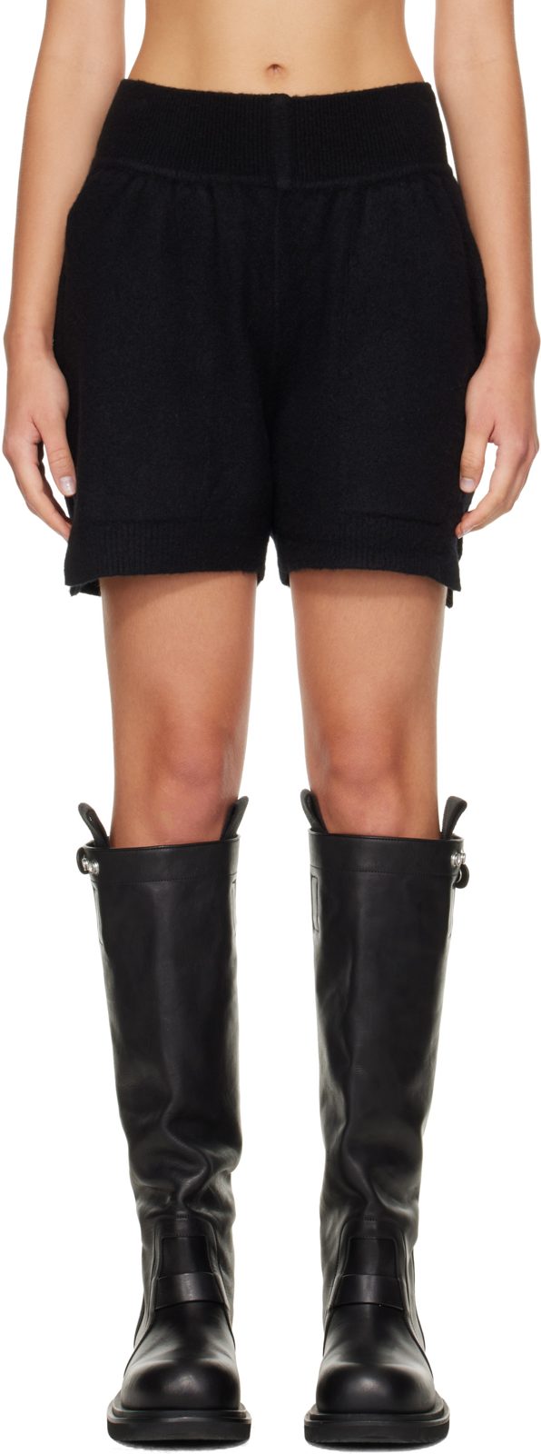 Black Tower Cashmere Shorts 262232F088020