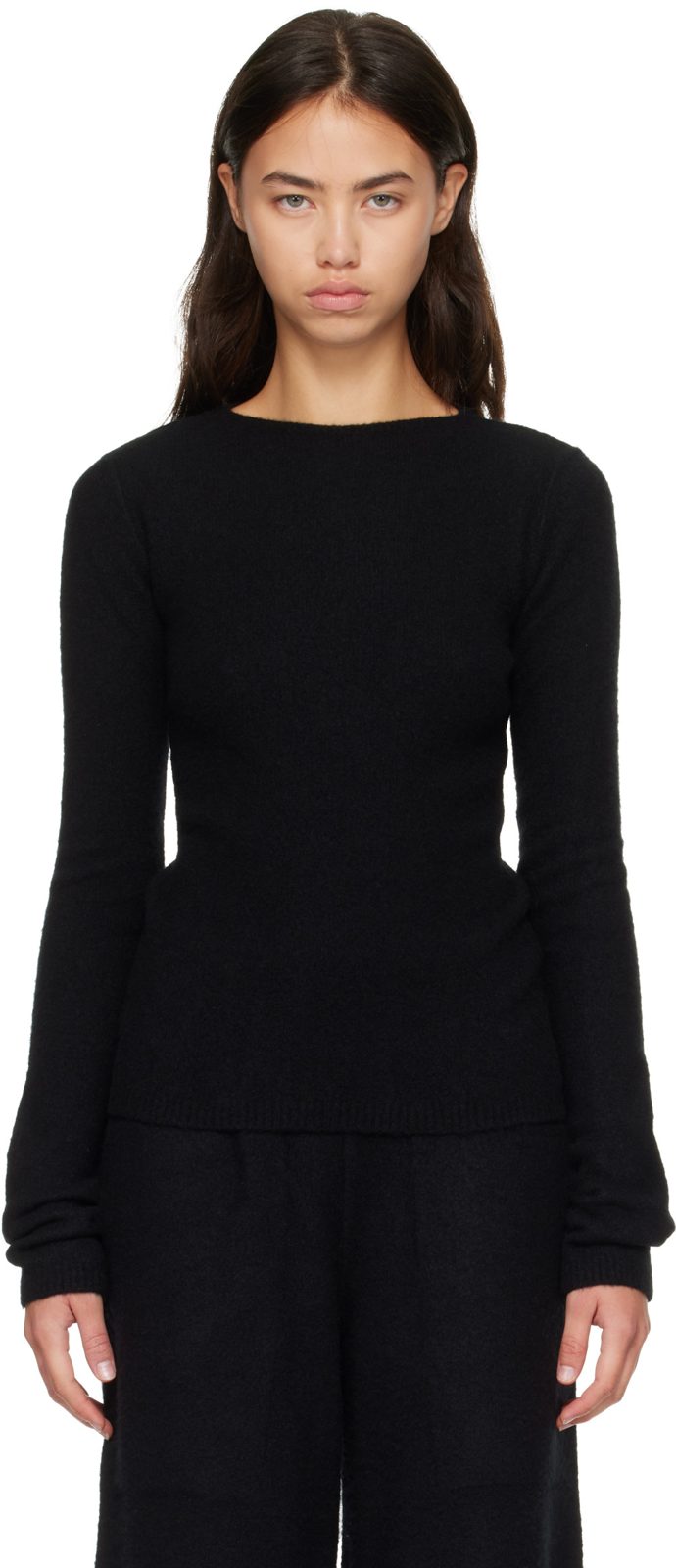Black Tower Tight LS Sweater 262232F096016