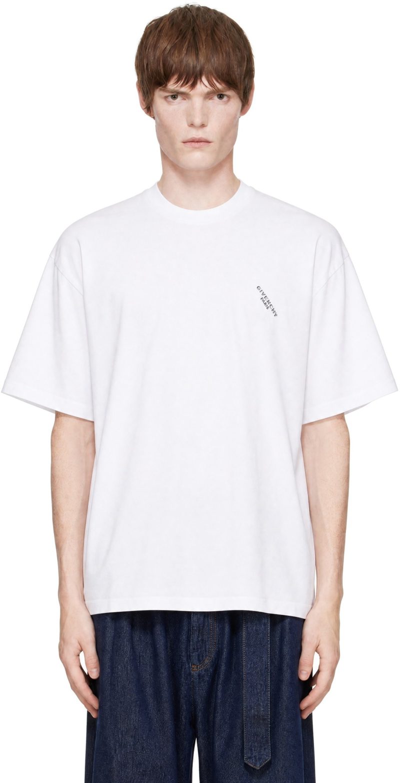 White Regular Fit T-shirt 252278M213008