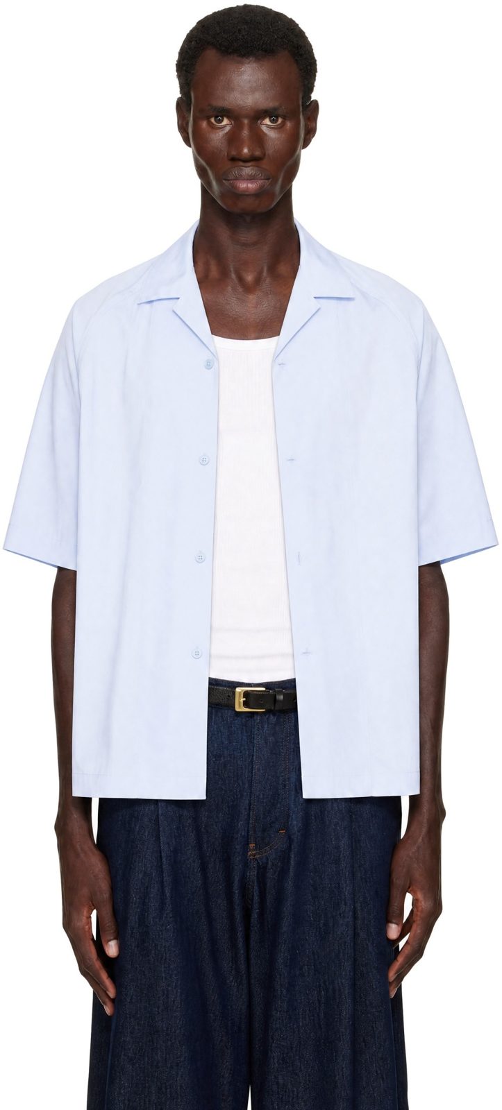 Blue Le Paysan The Fonccio Shirt 252553M192021