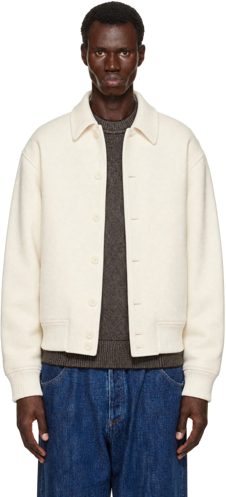 오프화이트 The Feltro Bomber Jacket 252553M175002