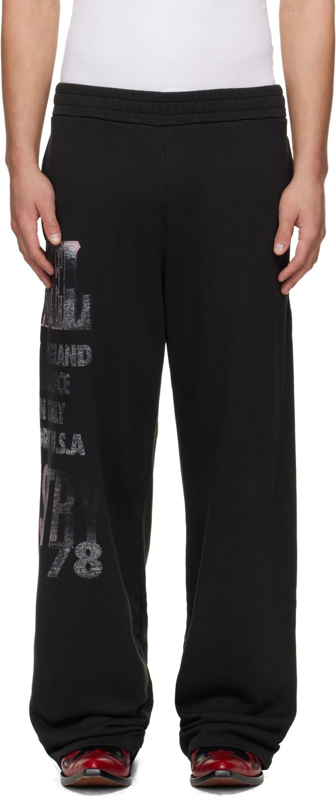 Black P-Ill Sweatpants 262001M190003