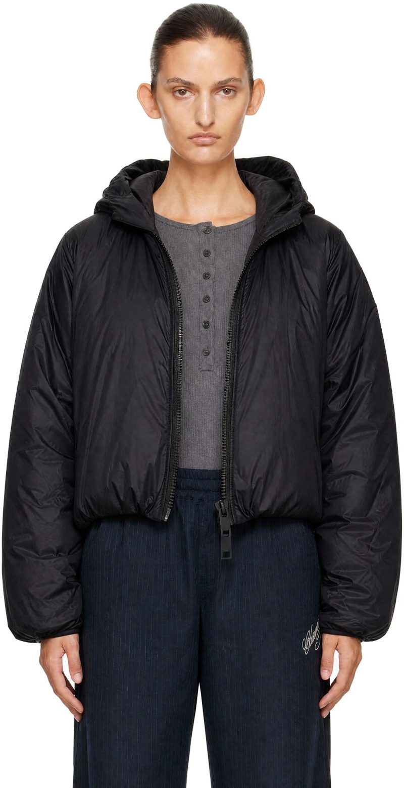 Black Elba Down Jacket 262014F061018