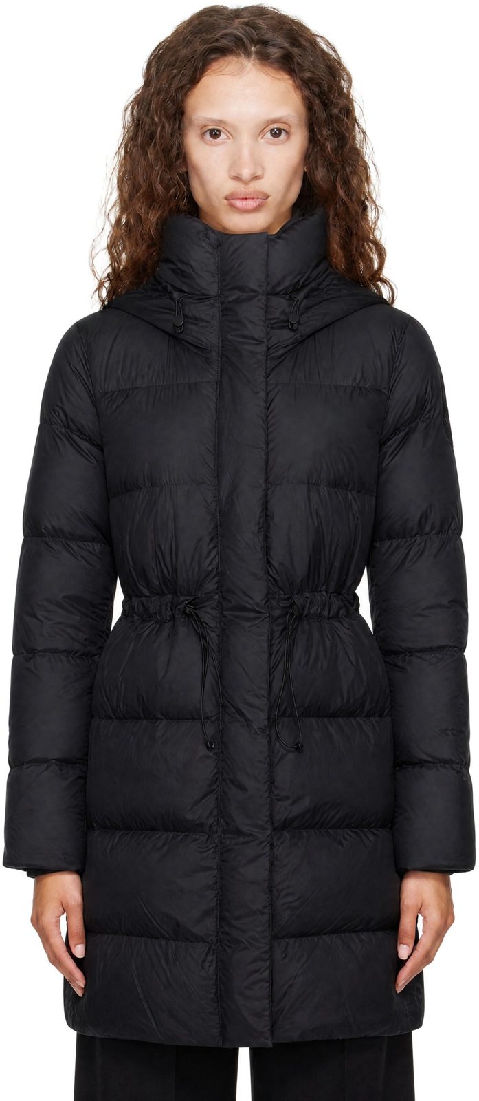 Black Montgomery Down Coat 262014F061022
