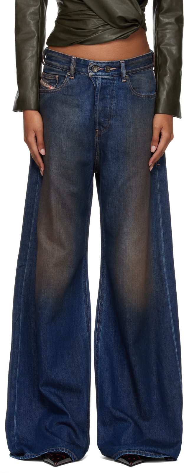 Navy 1996 D-Sire Low Waist Relaxed Jeans 262001F069011