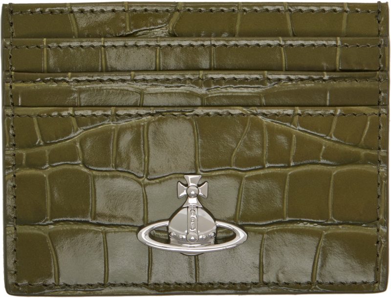Khaki Flat Card Holder 262314M163077