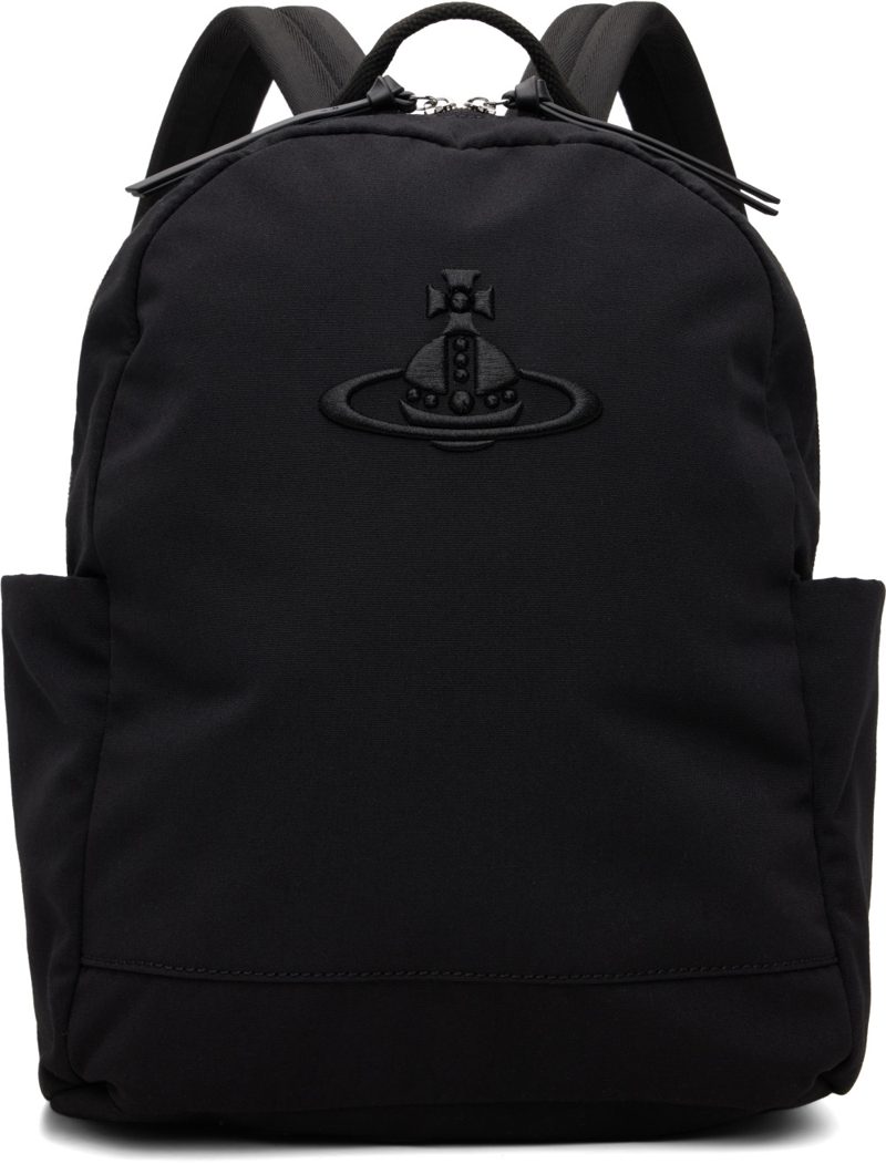 Black George Medium Backpack 262314F042014
